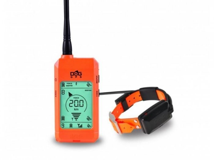 Satelitní GPS lokátor Dogtrace DOG GPS X23 sada pro tři psy - Oranžový