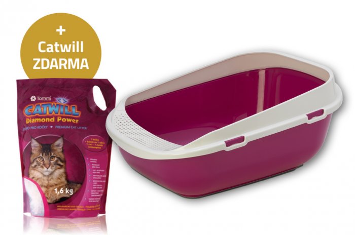 WC Mega Step toaleta růžová 65cm