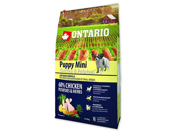 Ontario Puppy Mini Chicken & Potatoes 6,5kg