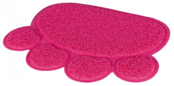 PVC předložka tlapka WC 40 x 30 cm, růžová