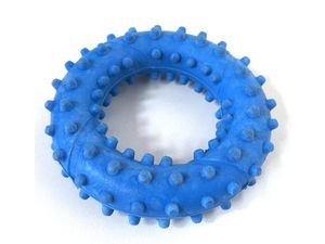 Tatrapet hračka pro psa kruh s výstupky 7,5 cm  tvrdá guma  modrá