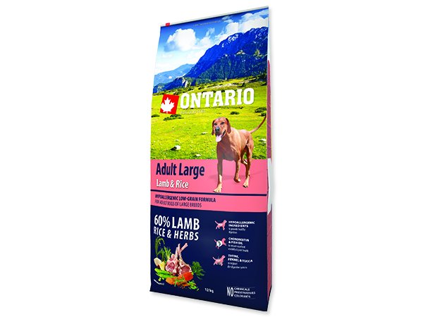 Ontario Adult Large Lamb & Rice 12kg