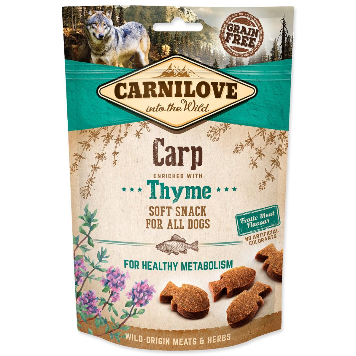 Carnilove Dog Semi Moist Snack Carp&Thyme 200g