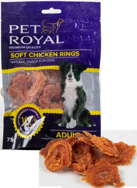 Pet Royal Dog Soft kuřecí kroužky 75g