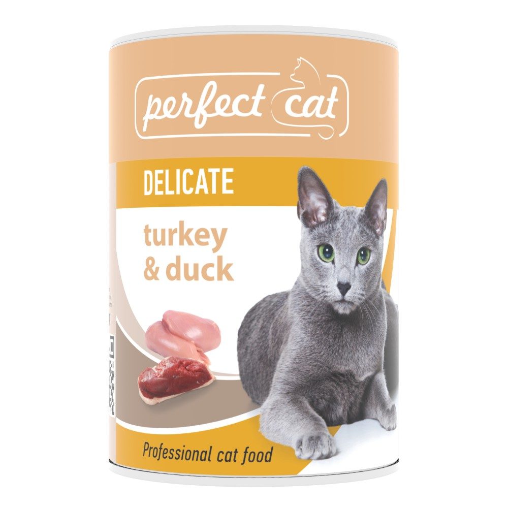 Perfect Cat Turkey&Duck (krůtí&kachna), 400g
