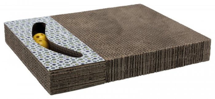 Škrabací karton s hračkou 38 x 30 cm bílý