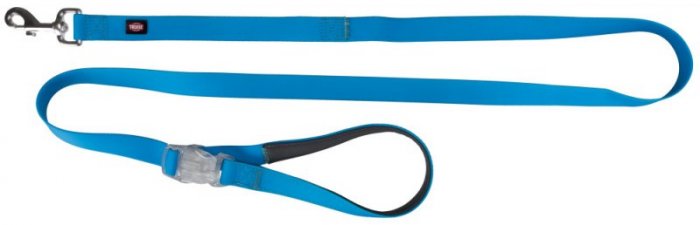 Neonové vodítko se svítící karabinou S-L 1,2-1,8m/25mm modré