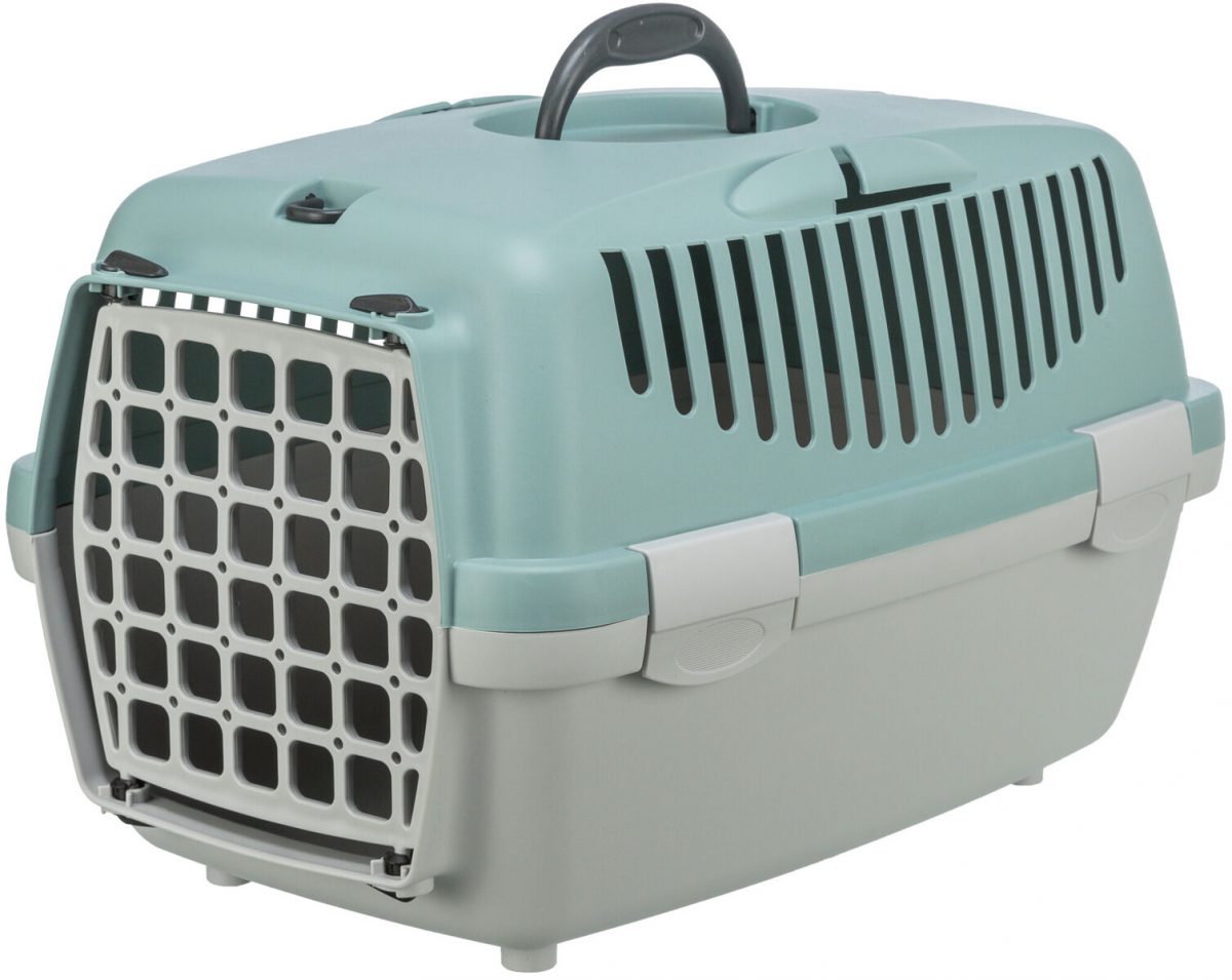 Transportní box CAPRI I. 32x31x48cm max.do 6kg  - světlešedá/šalvějová