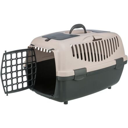 Transportní box CAPRI II, XS-S: 37x34x55cm (max. 8kg), tmavě šedá/tělová