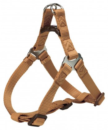 Postroj PREMIUM 65-80cm/25mm (L)  - karamel