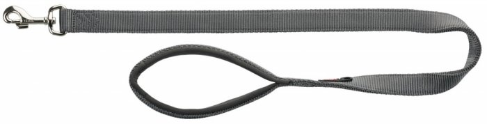 Vodítko PREMIUM s vyplněnou rukojetí 1m/20mm (M-L)  - grafit