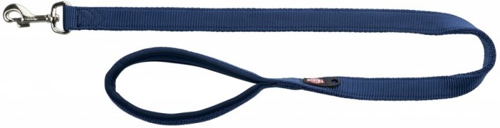 Vodítko PREMIUM s vyplněnou rukojetí 1m/25mm (L-XL)  - indigo