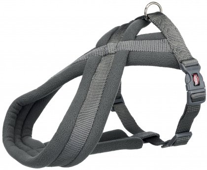 Nylonový postroj PREMIUM podšitý 70-110cm/25mm (L-XL),  - grafit