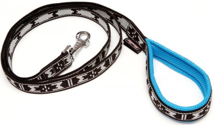 Vodítko nylon - modrá rukojeť ManMat 180cm