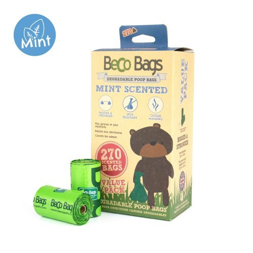 Beco Sáčky na exkrementy s peprmintovou aroma z recyklovaných materiálů 270ks
