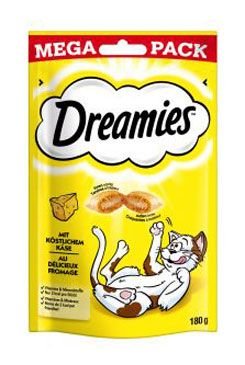 Dreamies Mega Pack se sýrem 180g