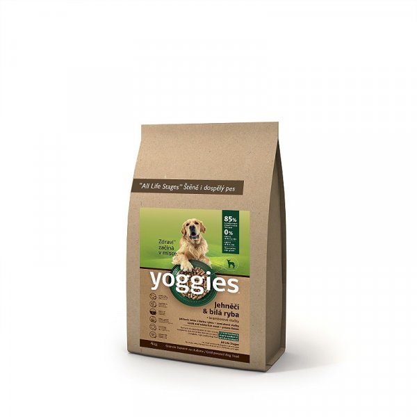 Yoggies granule lisované za studena s jehněčím a bílou rybou 4kg
