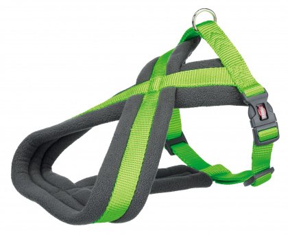 Nylonový postroj PREMIUM podšitý 30-55cm/15mm (XS-S), jablko
