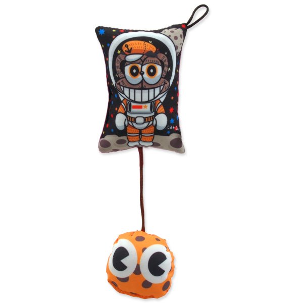 Hračka LET`S PLAY polštářek motiv panák s catnipem 9 cm 1ks