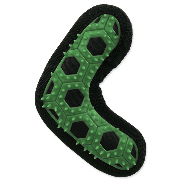 Hračka DOG FANTASY Hextex bumerang zelená 13,5 cm