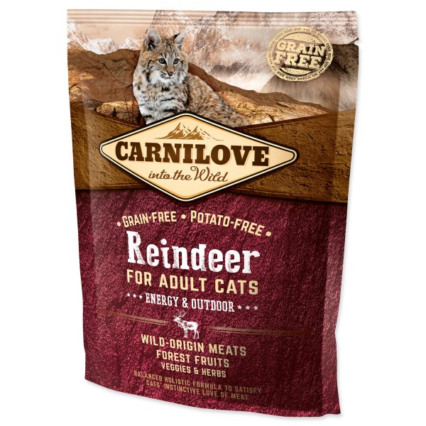 Carnilove Reindeer Adult Cats–Energy and Outdoor 400g