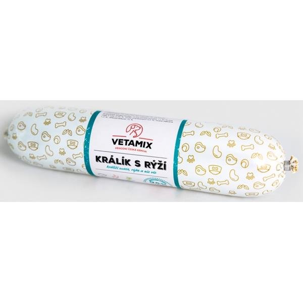 Vetamix králík s rýží MONO salám 850 g