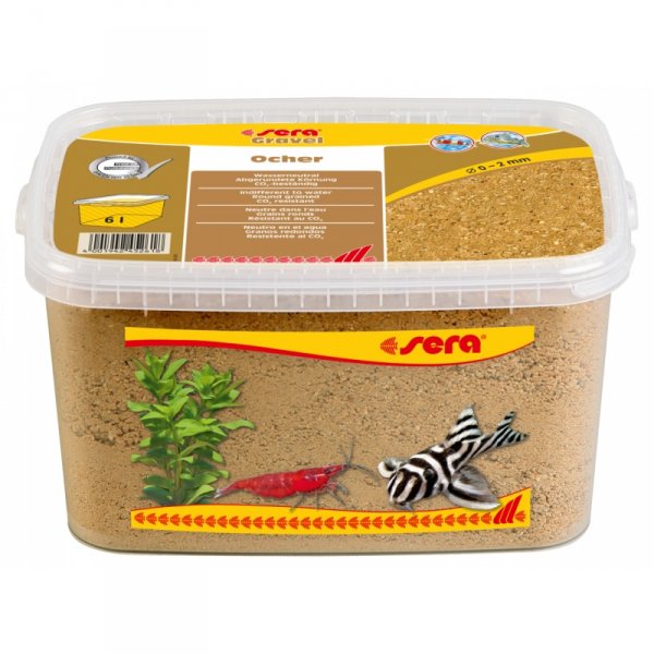sera Gravel Ocher 6l (O 0 až 2 mm)