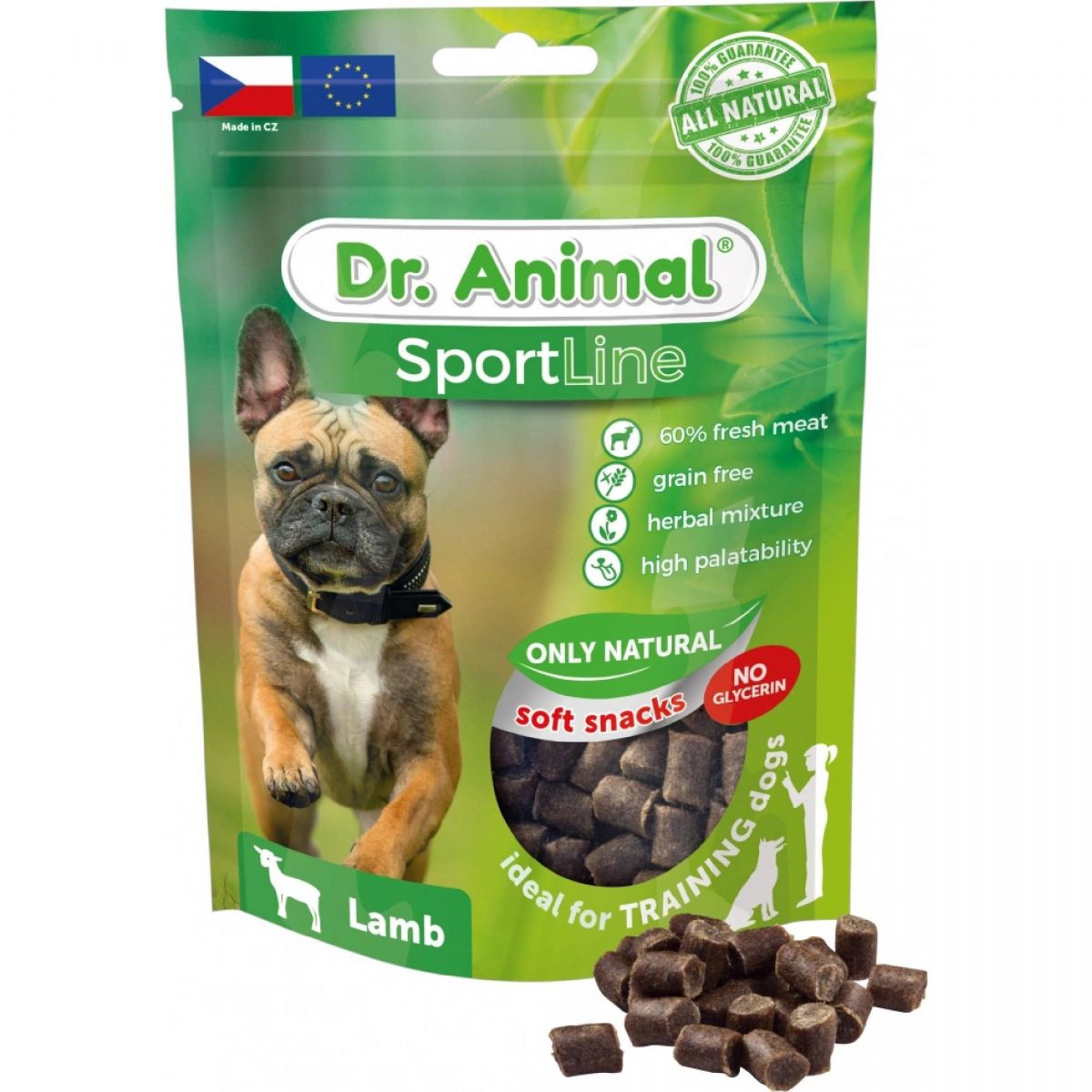 Pochoutka Dr. Animal Sportline jehněčí 100g