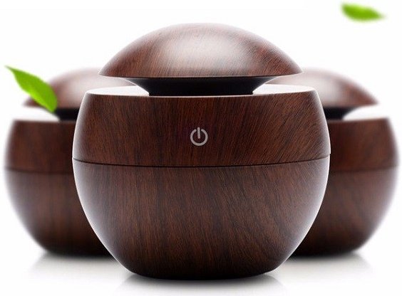 Aroma difuzér Y01 tmavé dřevo - ultrazvukový, USB