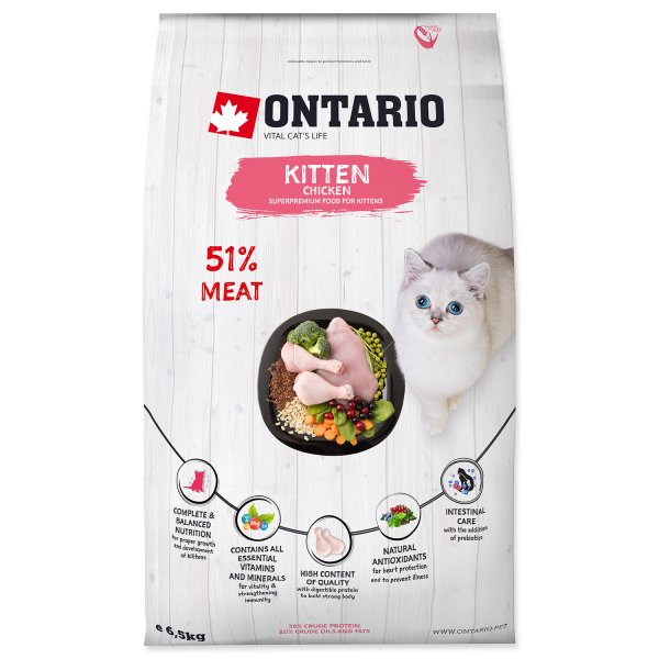 ONTARIO Kitten Chicken 6,5kg