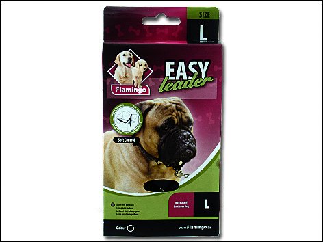Ohlávka FLAMINGO Easy leader černá L