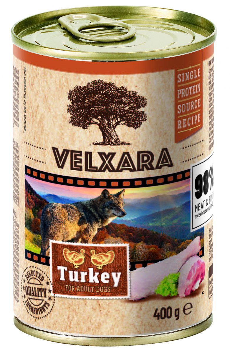 Velxara Paté Dog Adult Turkey 400g