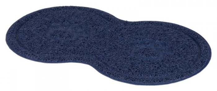 Protiskluzová PVC podložka pod misky 46 x 26 cm tmavě modrá