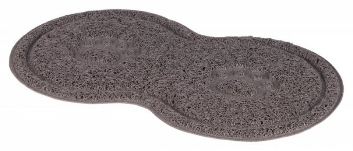 Protiskluzová PVC podložka pod misky 46 x 26 cm šedá