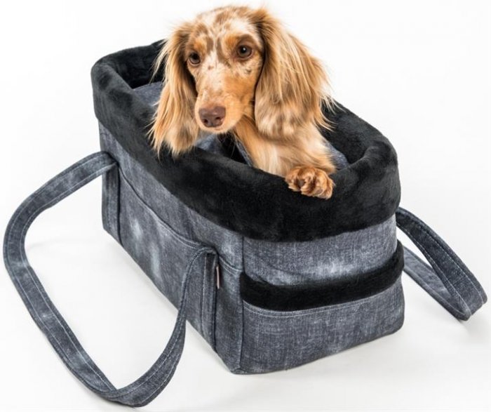 Transp.Taška softshell " Džína LUX" riflová černá 40 cm