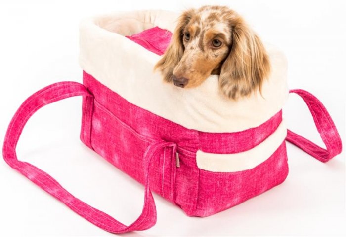 Transp.Taška softshell " Džína LUX" riflová malinová 40 cm
