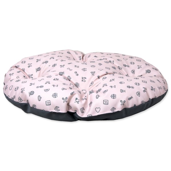 Polštář DOG FANTASY piktogram mix růžový 47 cm 1ks