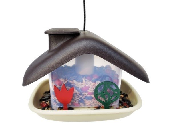 Ptačí krmítko Domek - hnědé