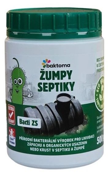 Baktoma Bacti ZS bakterie do žump a septiků 0,5 kg