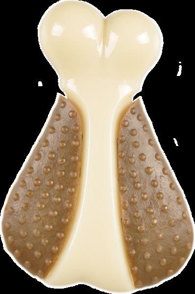 Hračka Flamingo nylon kuřecí noha+rawhide 15cm