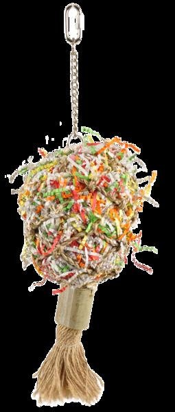 Hračka Flamingo PT provazová koule pro papoušky L 43cm