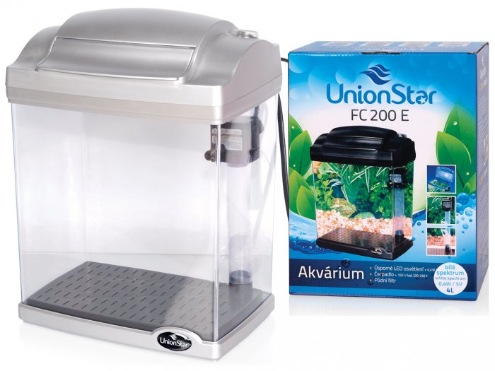 UnionStar LED akvarijní komplet FC200E stříbrný