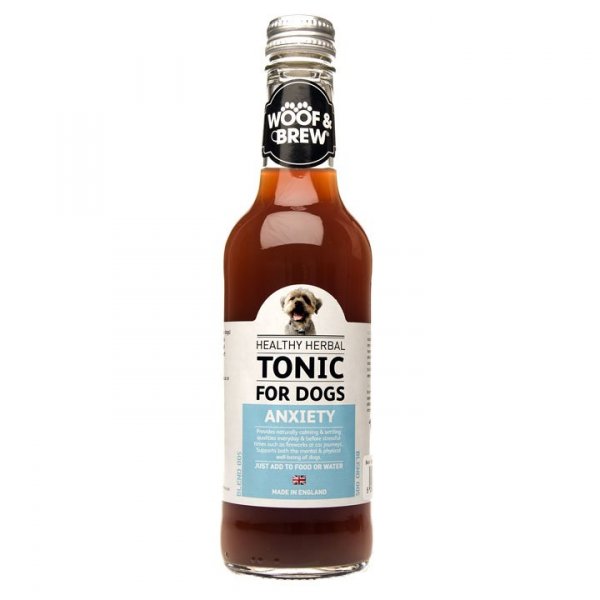Woof & Brew bylinné tonikum pro psy proti stresu (60 dávek)