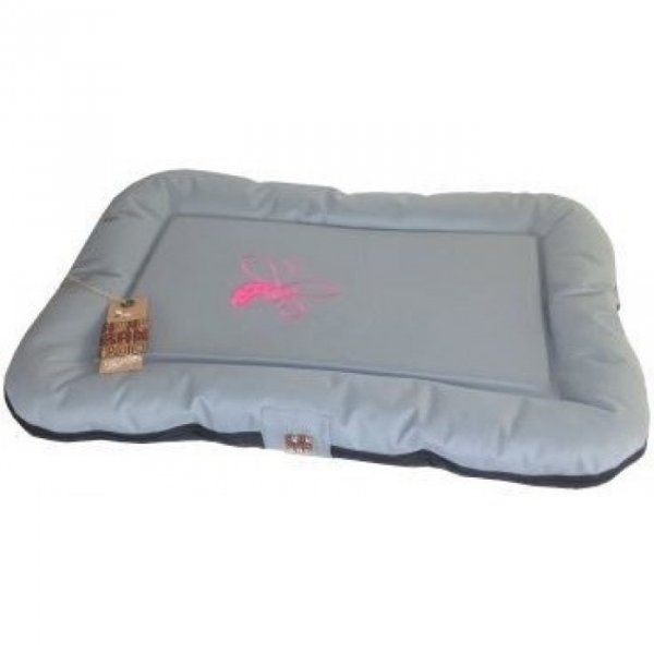 Huhubamboo polštář šedá+růžová M 75cm