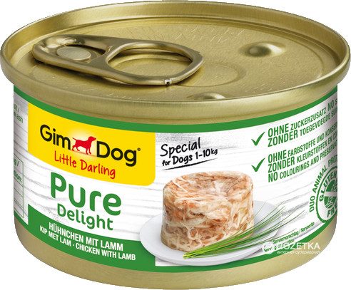Gimdog Pure Delight Kuřecí s jehněčím 85 g