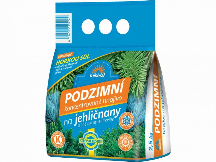 Podzimní hnojivo na jehličnany a okrasné rostliny 2,5 kg
