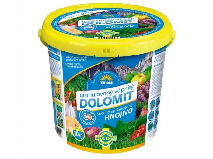 Vápenec dolomitický, granulovaný kbelík 10 kg