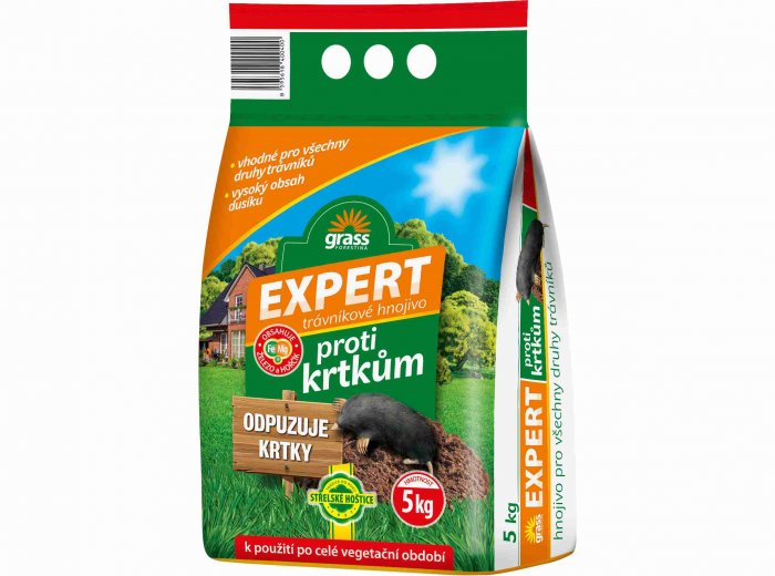 Trávníkové hnojivo Expert proti krtkům 5 kg