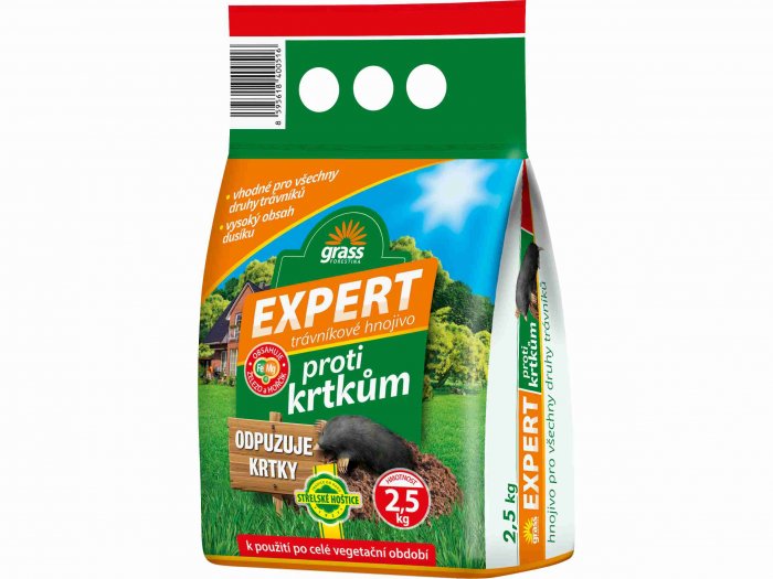 Trávníkové hnojivo Expert proti krtkům 2,5 kg