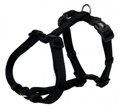 PREMIUM H-postroj - černý XS-S:hruď:30-44cm/10mm